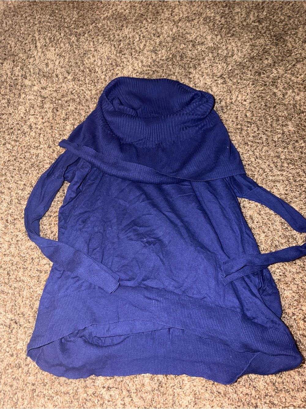 Women’s Cowl Neck Sweater Tunic - Royal Blue